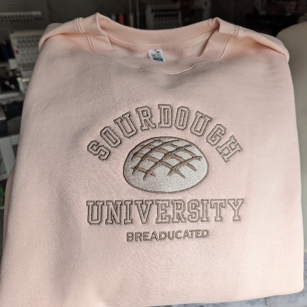 Sourdough University Embroidered Crewneck